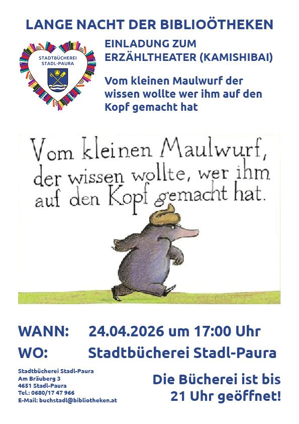 Erzähltheater Vom kleinen Maulwurf