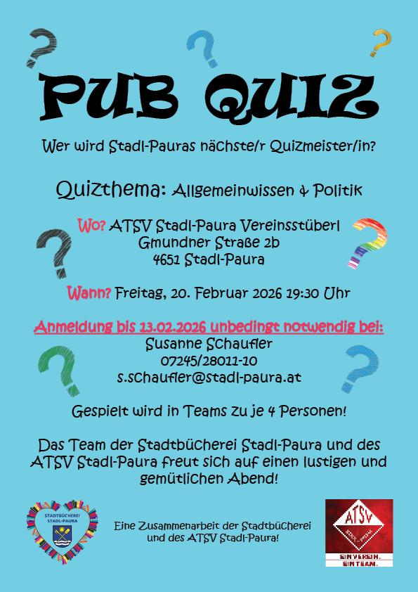 Pub Quiz 20.02.2026