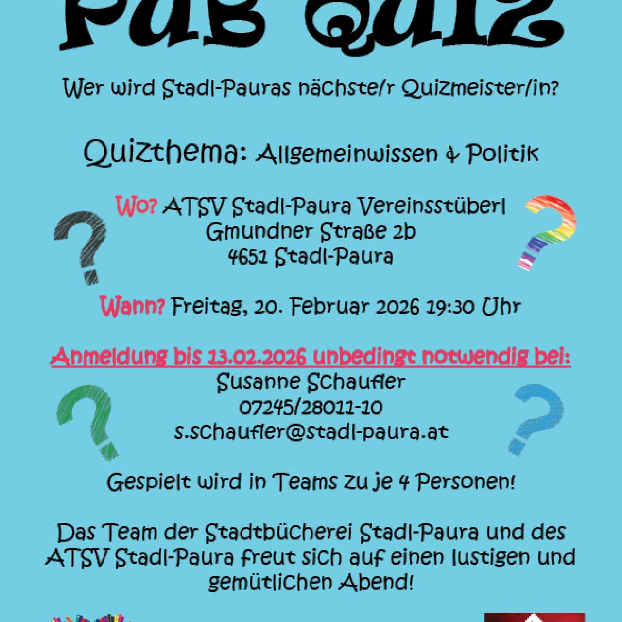 Pub Quiz 20.02.2026